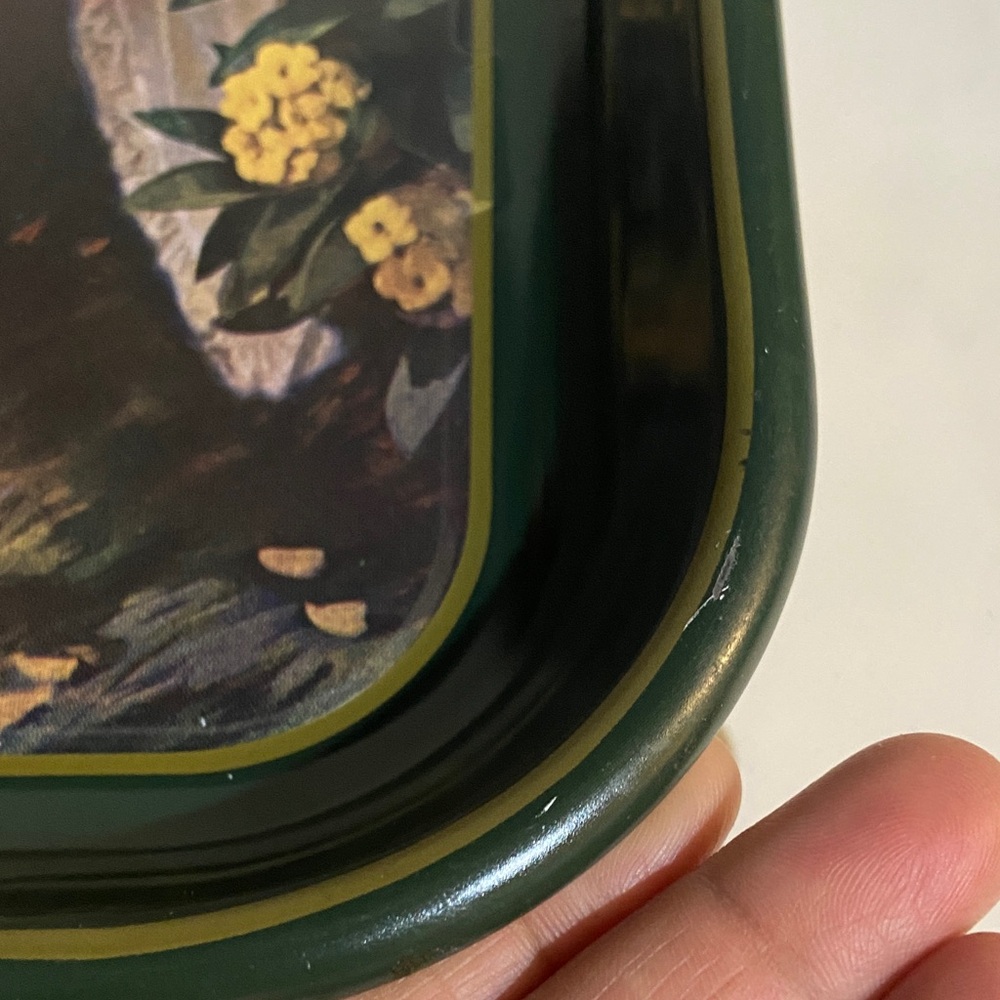 1983 Coca-Cola Dark Green and Gold Antique Style Serving Tray - Picture 11 of 17